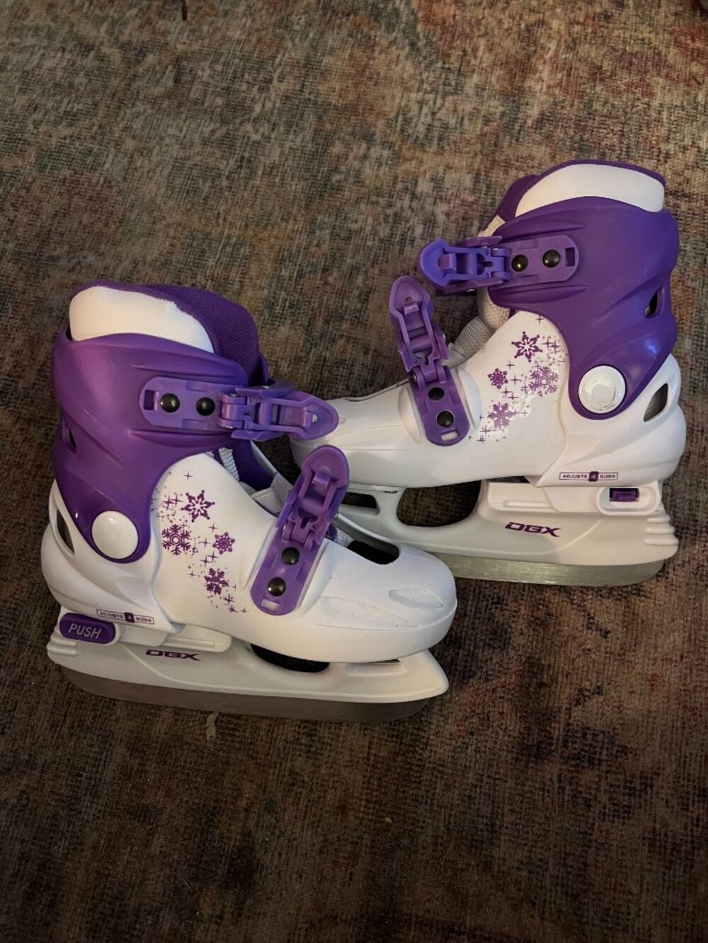 DBX Girl's Adjustable Ice Skates